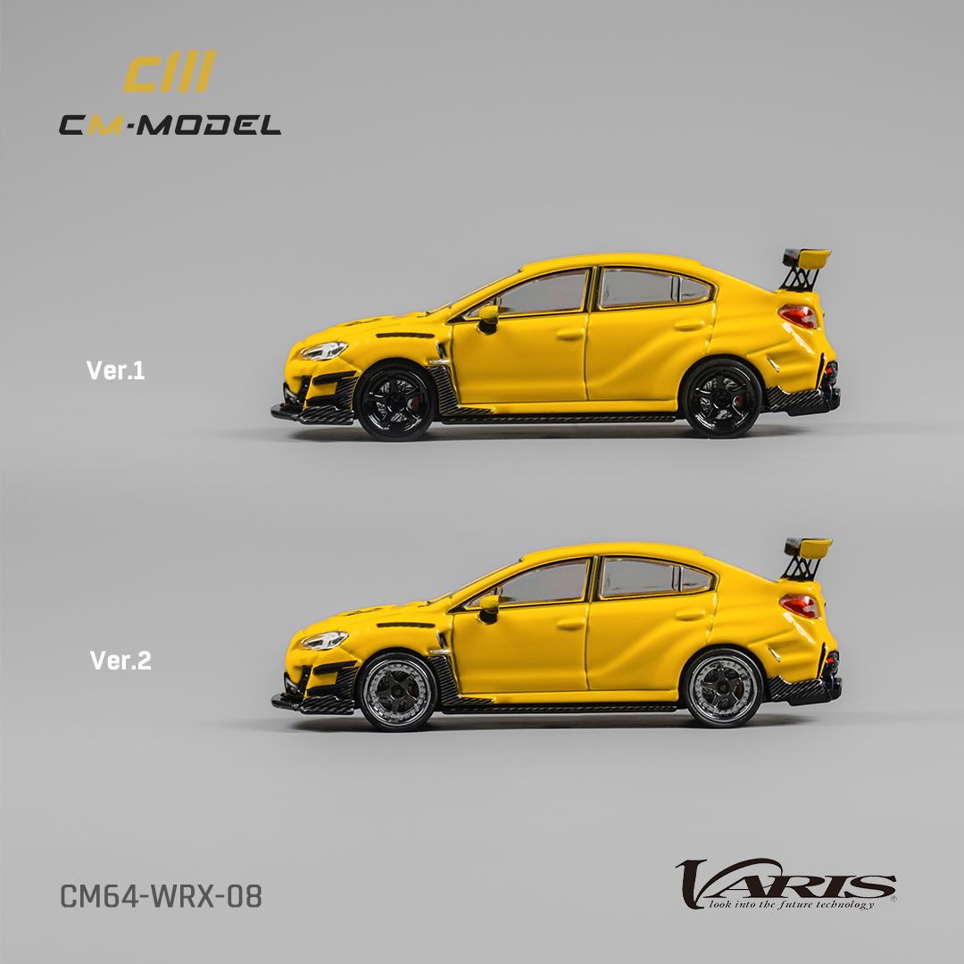 [Preorder] CM Model 1:64 Subaru WRX Varis Widebody 2.0 Yellow CM64-WRX-08