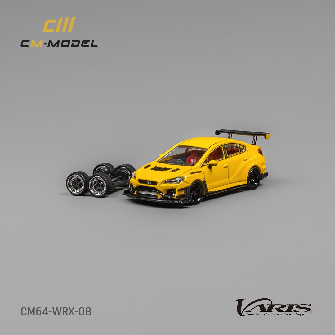 [Preorder] CM Model 1:64 Subaru WRX Varis Widebody 2.0 Yellow CM64-WRX-08