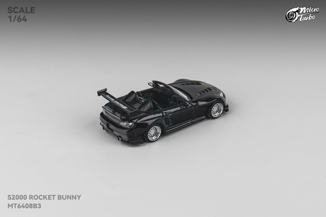 [Preorder] Microturbo 1:64 Honda S2000 Pandem Rocket Bunny Metallic Black