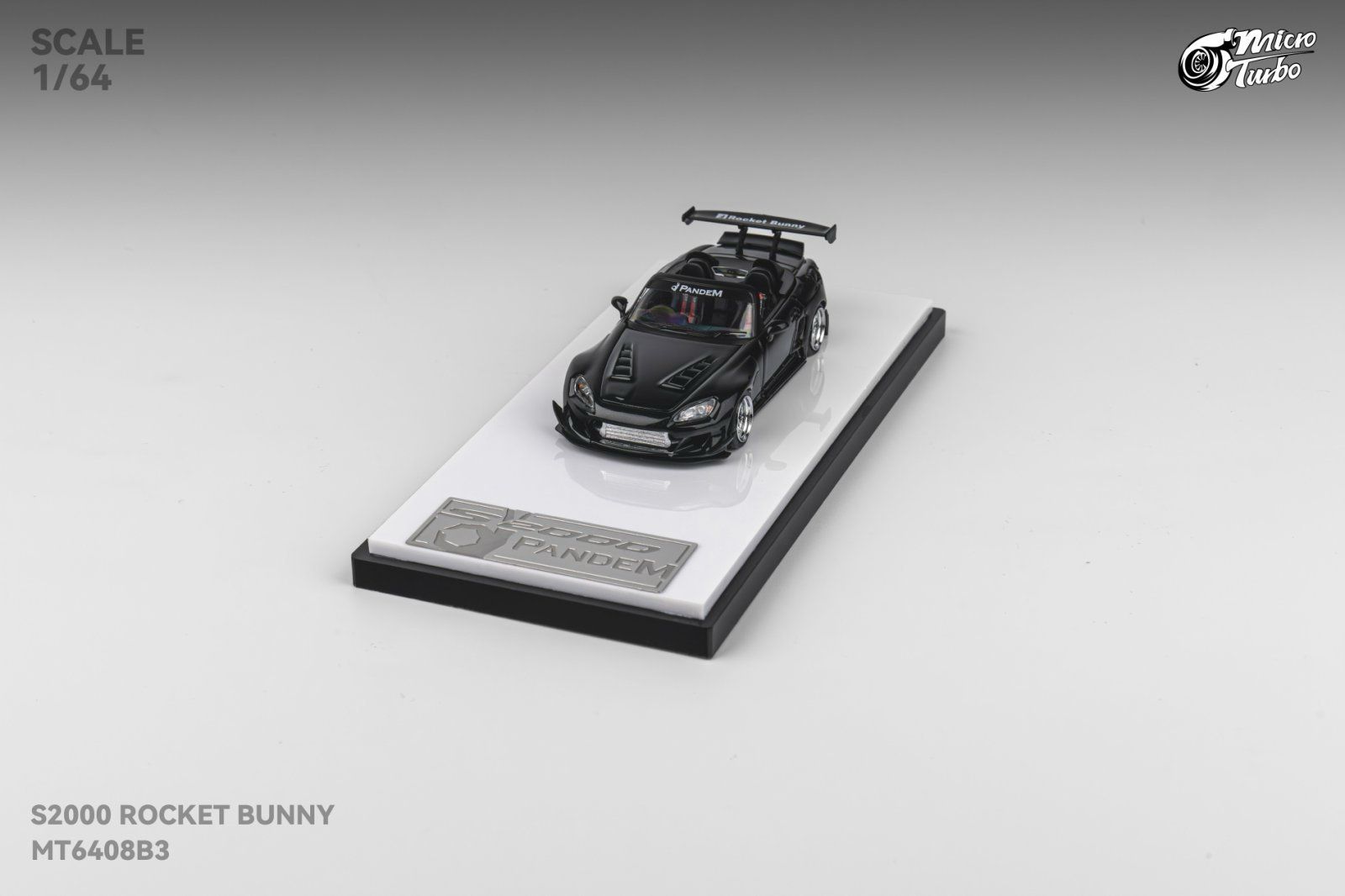 Microturbo 1:64 Honda S2000 Pandem Rocket Bunny Metallic