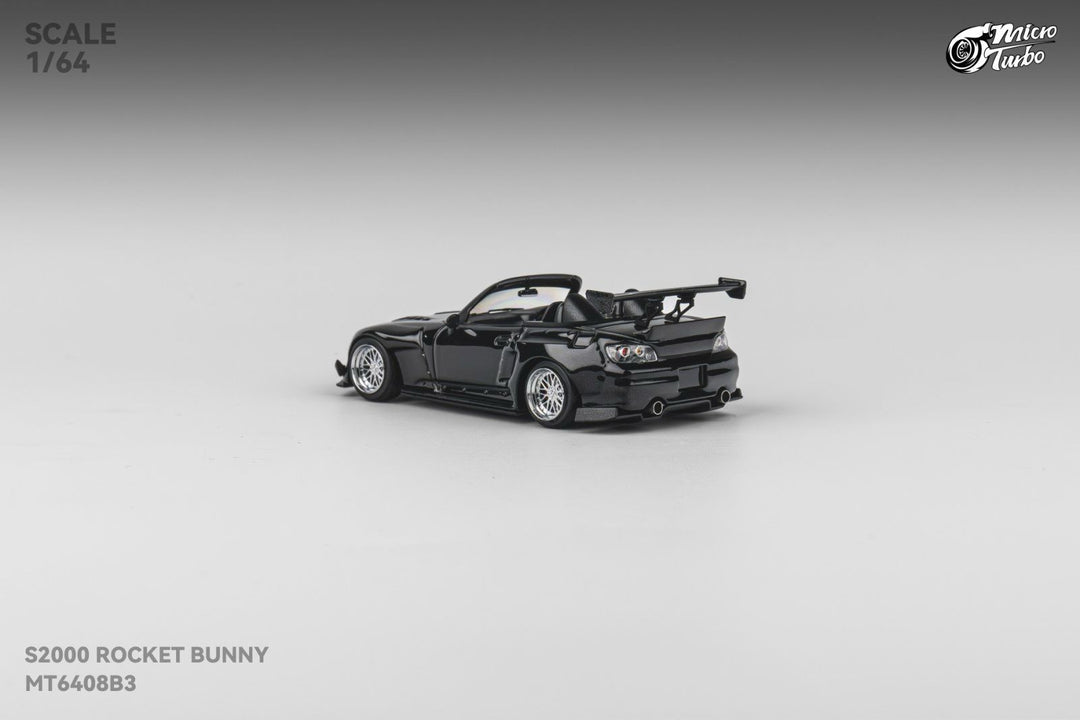 [Preorder] Microturbo 1:64 Honda S2000 Pandem Rocket Bunny Metallic Black