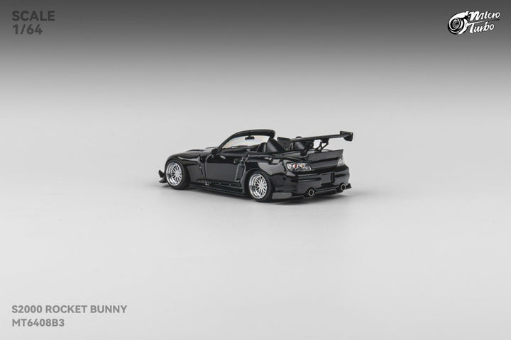 [Preorder] Microturbo 1:64 Honda S2000 Pandem Rocket Bunny Metallic Black