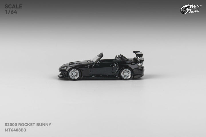 [Preorder] Microturbo 1:64 Honda S2000 Pandem Rocket Bunny Metallic Black