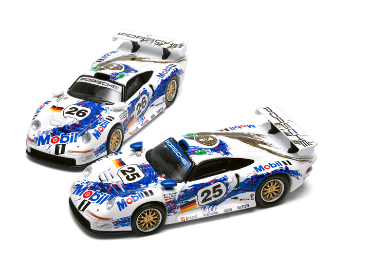 [Preorder] Sparky x Tiny 1:64 Porsche 911 GT1 2-car set 24h Le Mans 1996 #25 & #26 (Tiny Exclusive)