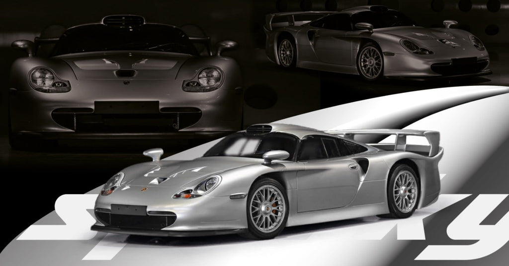 Porsche 911 GT1 Street 1/18 ANSON – Miniature Gris Argent – Sans Boîte – Rare