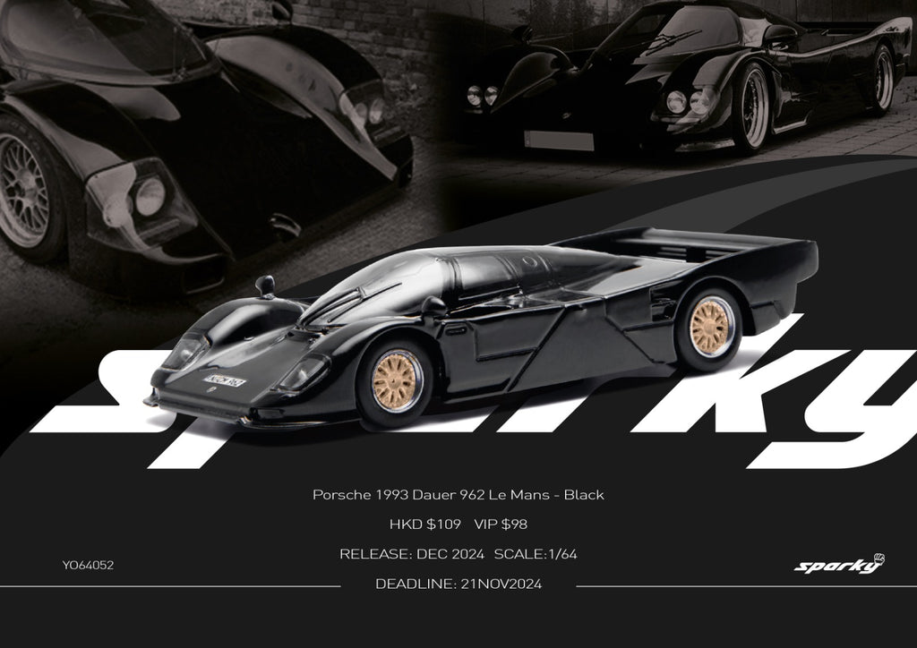 Minichamps 1/43 Dauer Porsche 962 Street Version yellow
