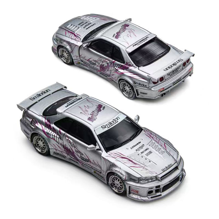 [Preorder] TimeMicro × PSC DESIGN 1:64 R34 "SMILODON" Black Nightingale &amp; Silver (2 Colours) TM648409/ TM648410