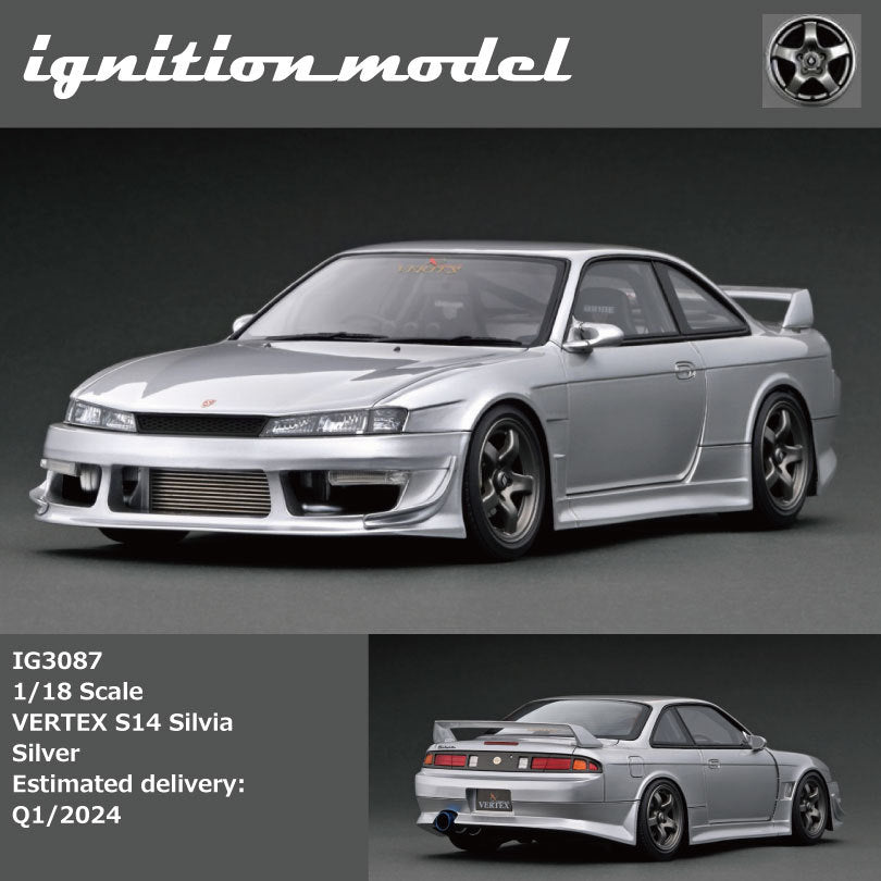 Ignition Model 1:18 VERTEX S14 Silvia Silver IG3087 – Horizon Diecast