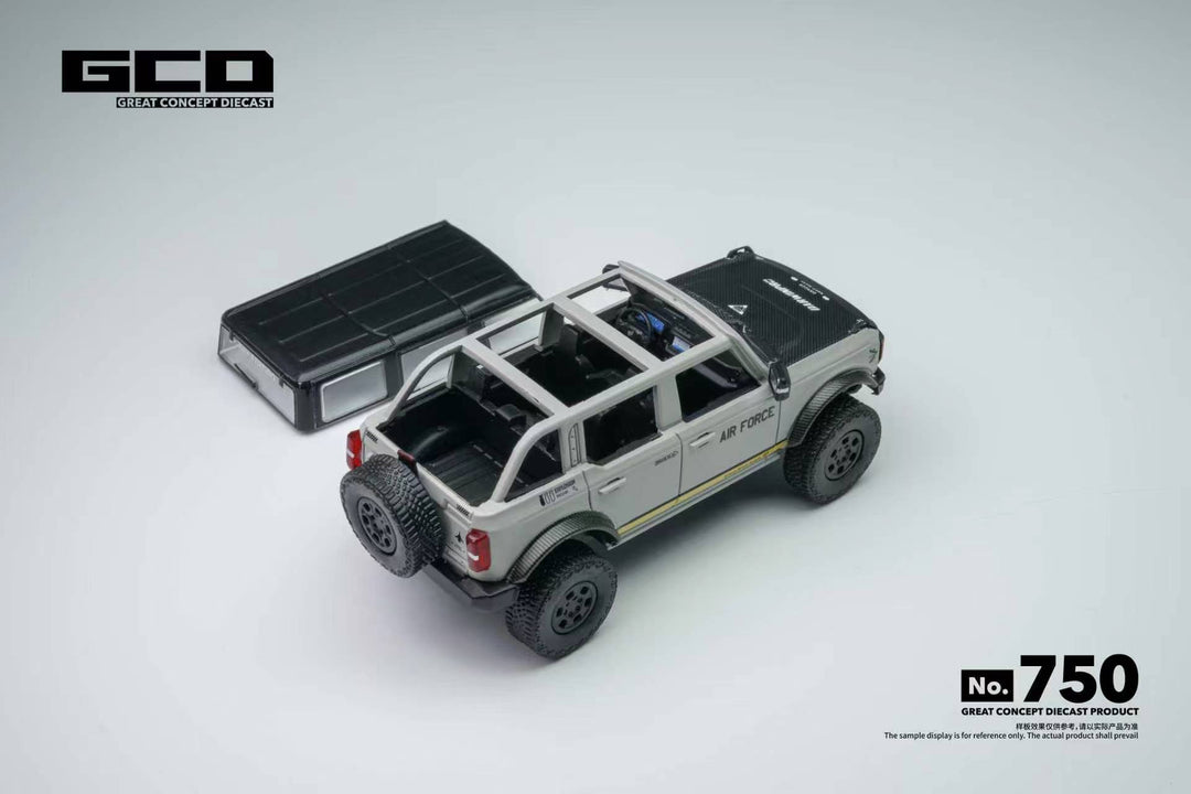 [Preorder] GCD 1:64 Ford Bronco DarwinPRO AIR FORCE GREY (LHD) KS-022-750
