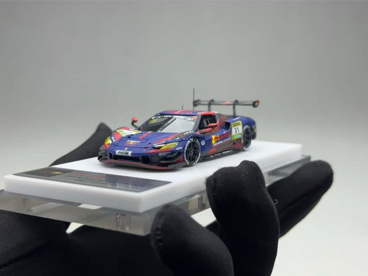 [Preorder] TRON 1:64 Supercar 296GT3 Verstappen Livery 2025 Nurburgring LANGSTRECKEN SERIE 9 Winner Car