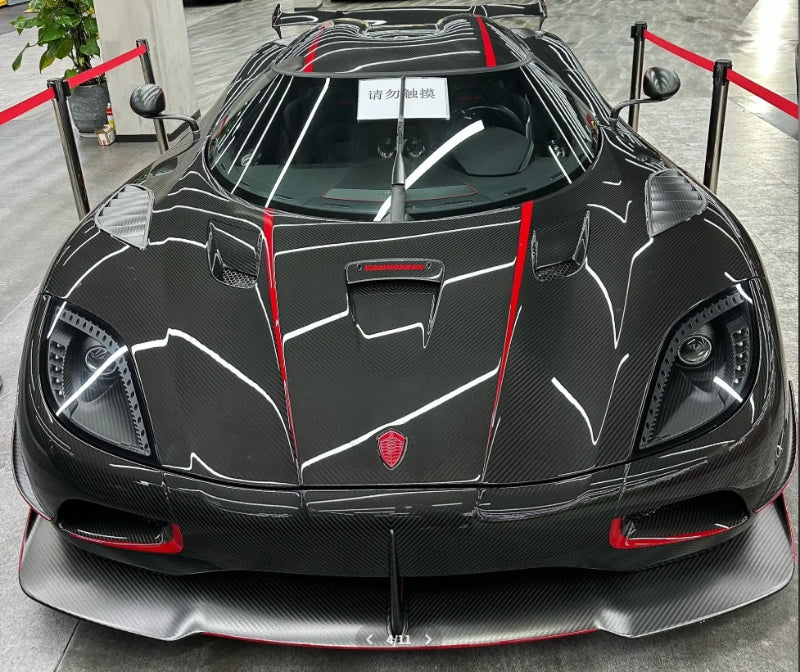 [Preorder] TPC 1:64 Koenigsegg Agera RS Carbon Fiber Red Stripe