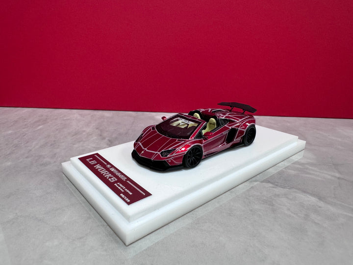 G Model 1:64 LB WORKS Lamborghini Aventador Roadster (6 Colours)