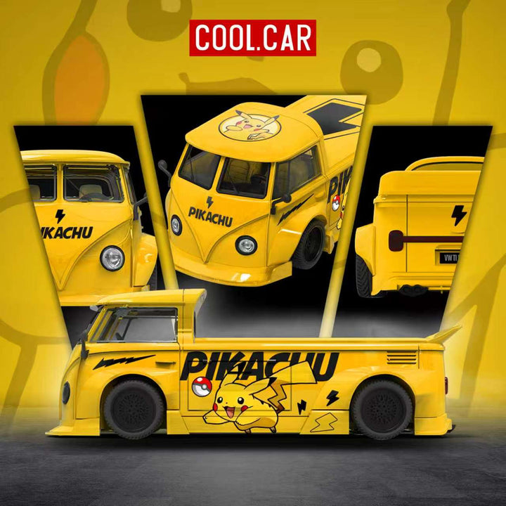 [Preorder] Cool Car 1:64 Volkswagen T1 Pickup Pikachu Livery CC643924