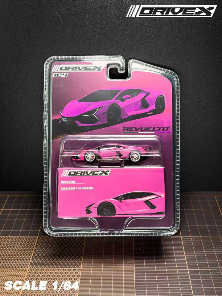 [Preorder] Drive X 1:64 Lamborghini Revuelto Hanging Card Board (7 Colours)