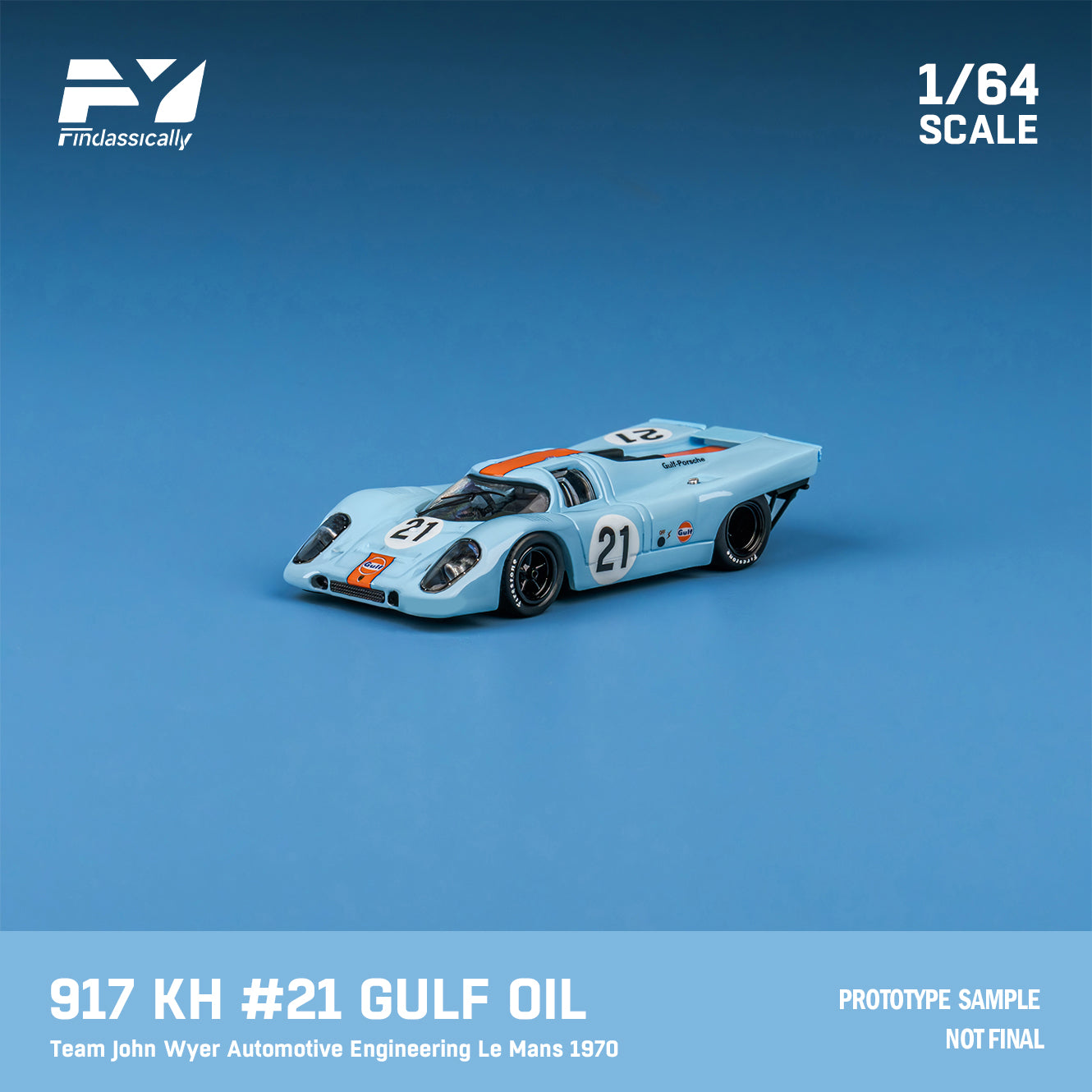 [Preorder] Finclassically 1:64 Porsche 917K Gulf - Team John Wyer  Automotive Engineering (3 Versions)