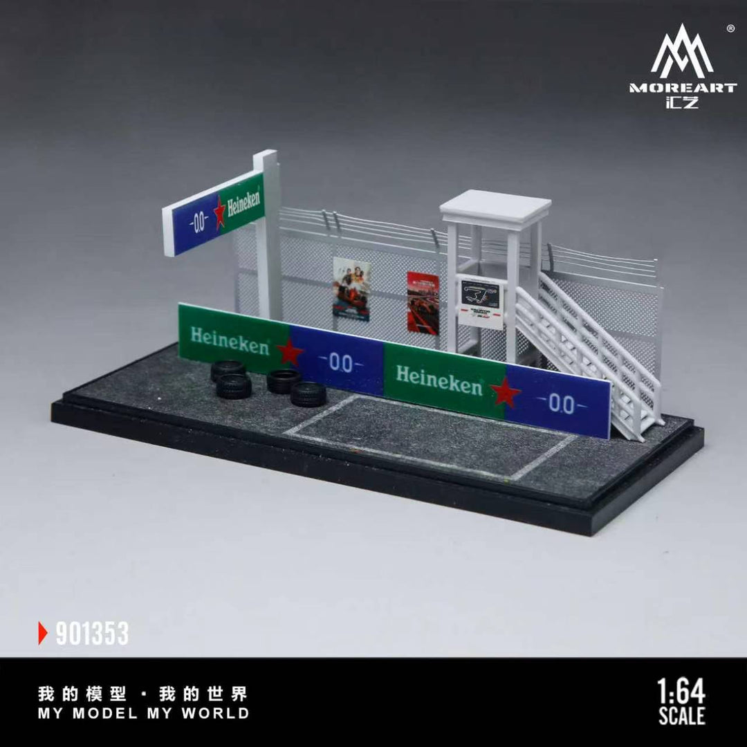 [Preorder] MoreArt 1:64 SCENE OF THE PIT AREA IN A CAR RACING EVENT MO901353