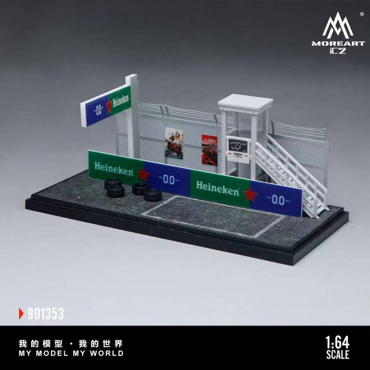 [Preorder] MoreArt 1:64 SCENE OF THE PIT AREA IN A CAR RACING EVENT MO901353