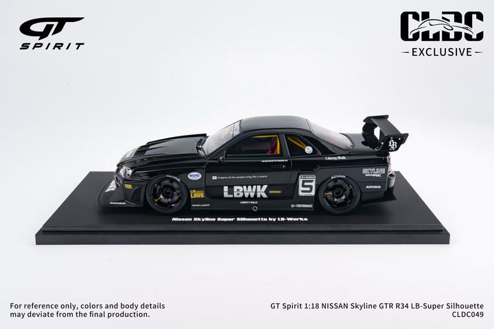 [Preorder] GT Spirit 1:18 NISSAN Skyline GTR R34 LB-Super Silhouette CLDC049
