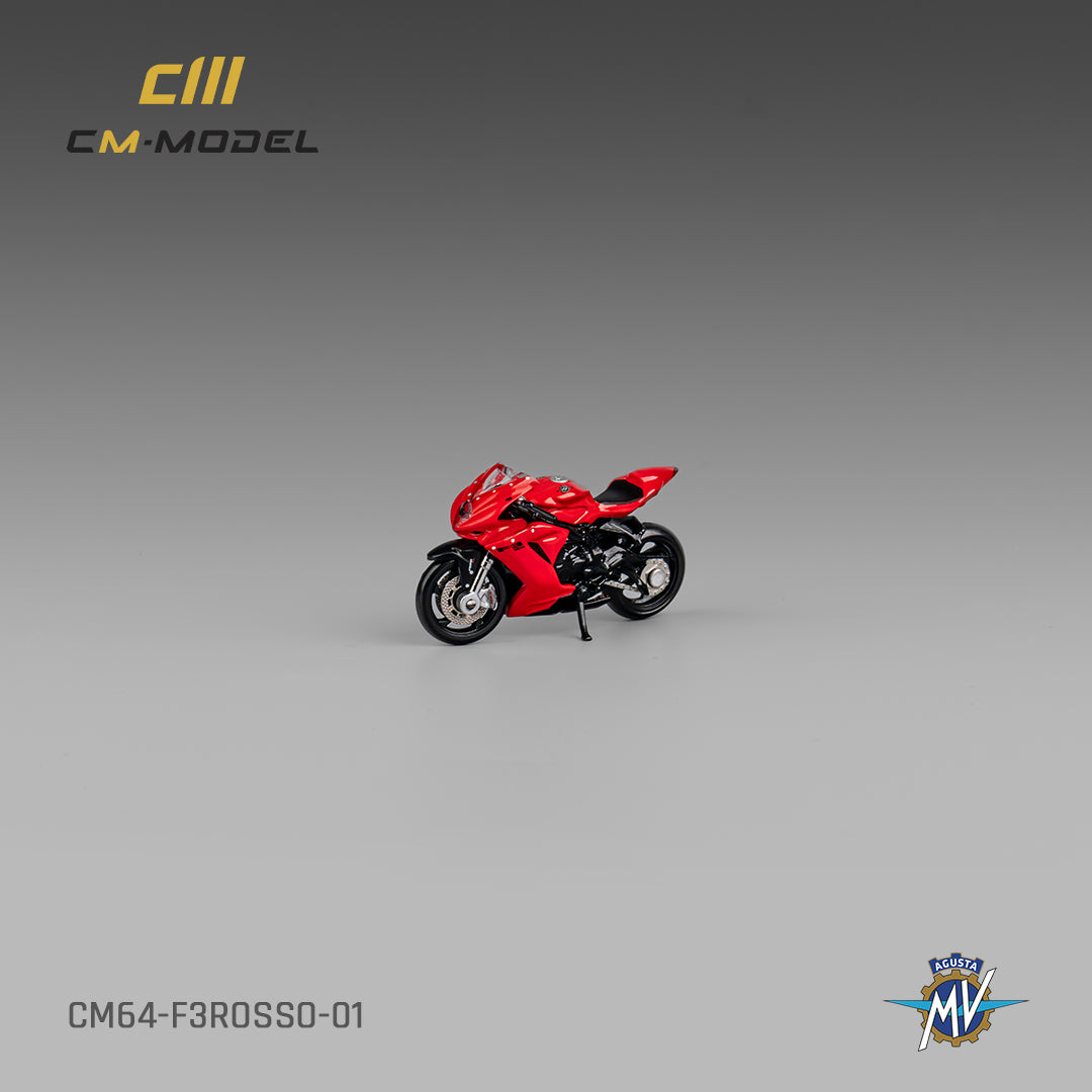 [Preorder] CM Model 1:64 MV Agusta F3 Rosso Red With Showgirl