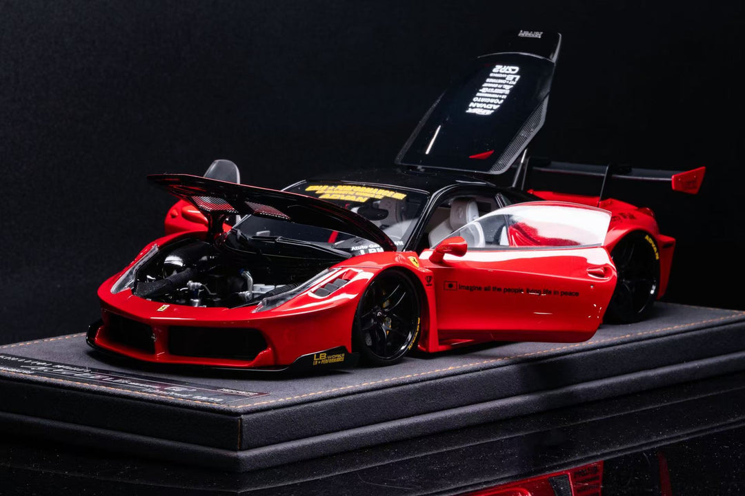 [Preorder] CHELEPAI 1:18 Ferrari LB458 GT Red With Opening Parts