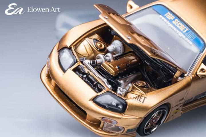 [Preorder] Elowen Art 1:64 Top Secret A80 Supra MK4 Gold