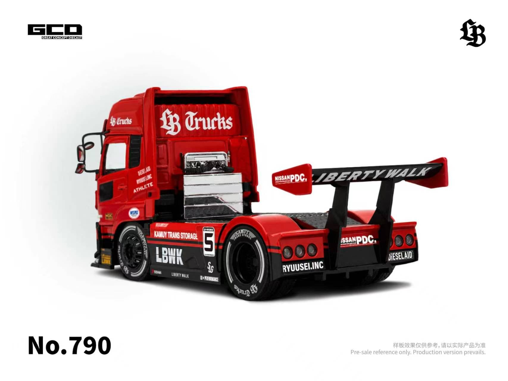 Preorder] GCD 1:64 UD Quon 2022-Super Silhouettte Red/Black (RHD