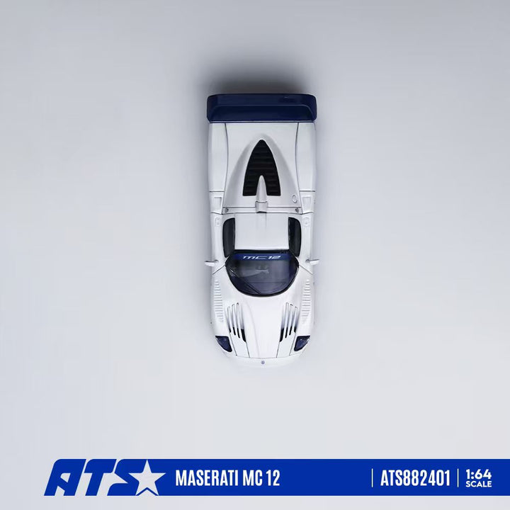[Preorder] ATS Model 1:64 Maserati MC 12 White ATS882401