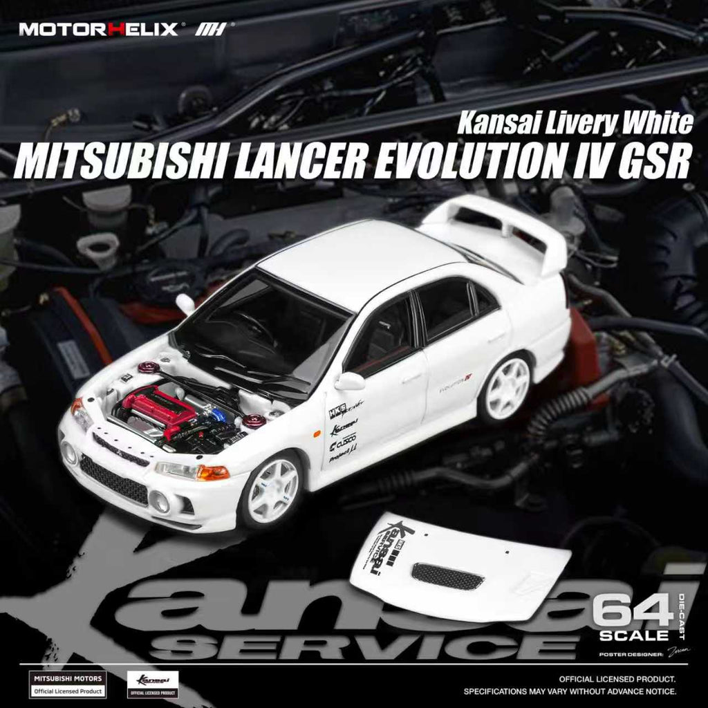 Preorder] MOTORHELIX 1:64 Mitsubishi Lancer Evolution IV GSR