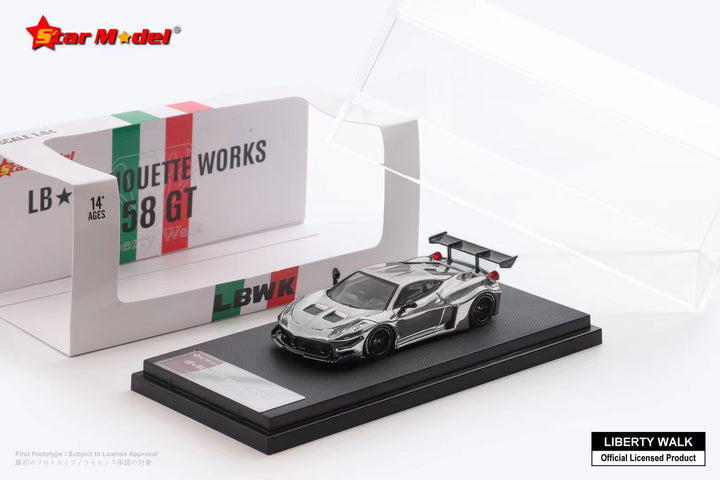 [Preorder] Star Model 1:64 LBWK LB-Silhouette Works Ferrari 458 GT (2 Colours)