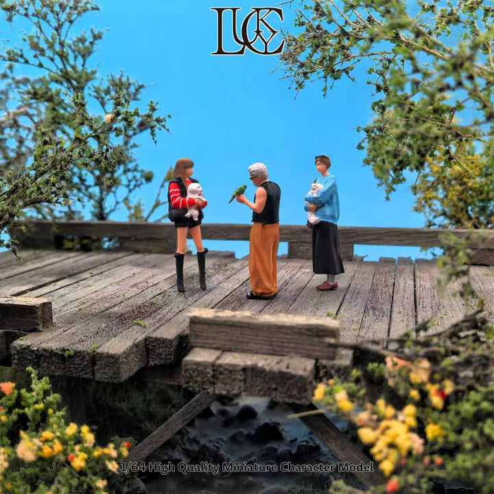 [Preorder] Lucky Studio 1:64 Cat Dog and Bird Pet Set LK2026032504