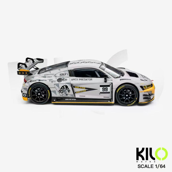 [Preorder] KILO works 1:64 AUDI R8 LMS GT3 EVO II  DarwinPRO Air Force Grey KLW0036-25