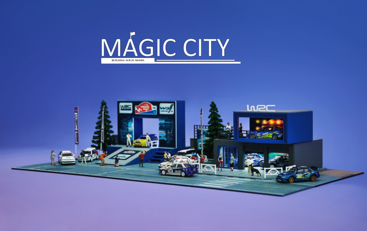 [Preorder] Magic City 1:64 Diorama WRC World Rally Championship Garage Scene
