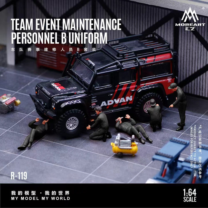 [Preorder] MoreArt 1:64 TEAM EVENT MAINTENANCE PERSONNEL B UNIFORM MO223119