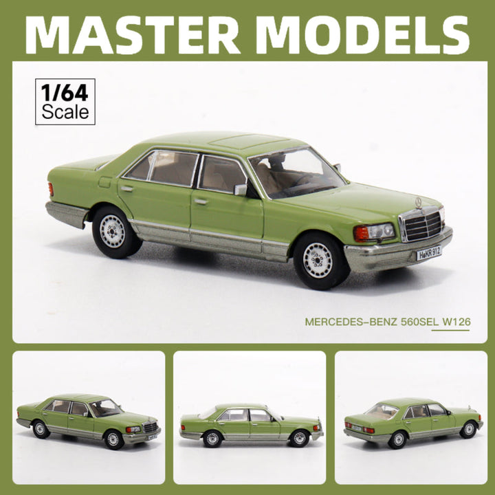 [Preorder] Master Model 1:64 Mercedes-Benz 560SEL W126 S Class (10 Versions)