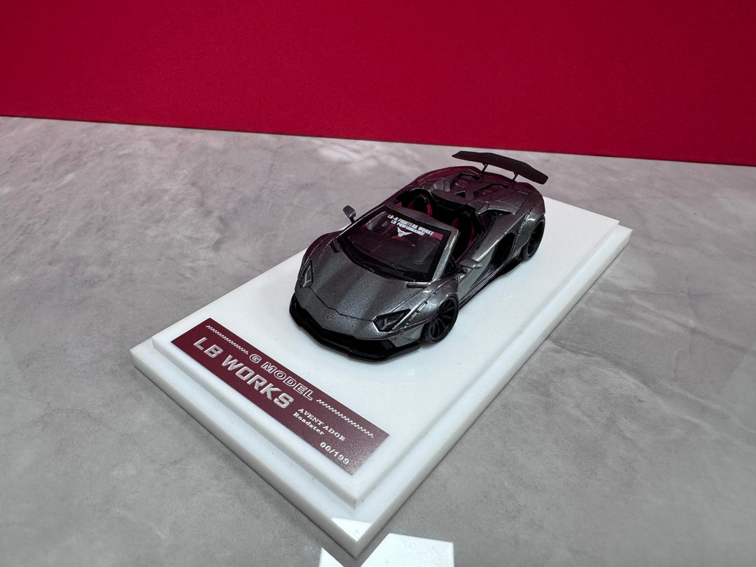 G Model 1:64 LB WORKS Lamborghini Aventador Roadster (6 Colours)
