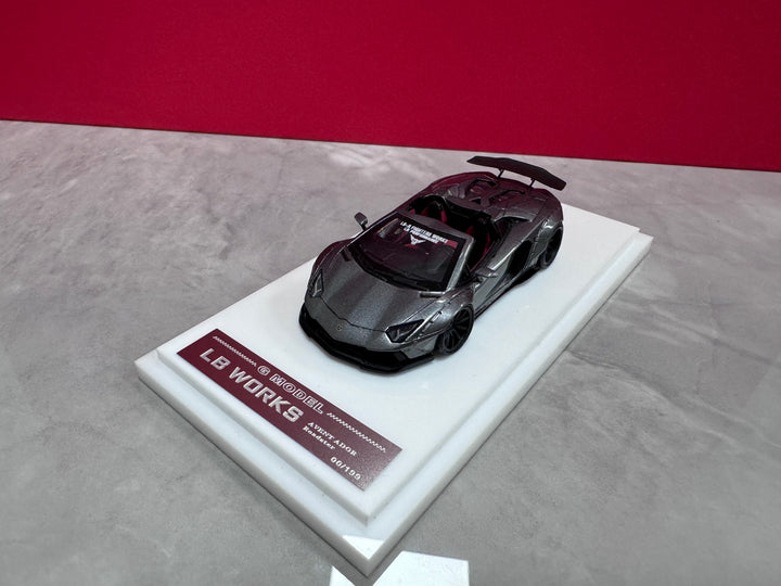 G Model 1:64 LB WORKS Lamborghini Aventador Roadster (6 Colours)