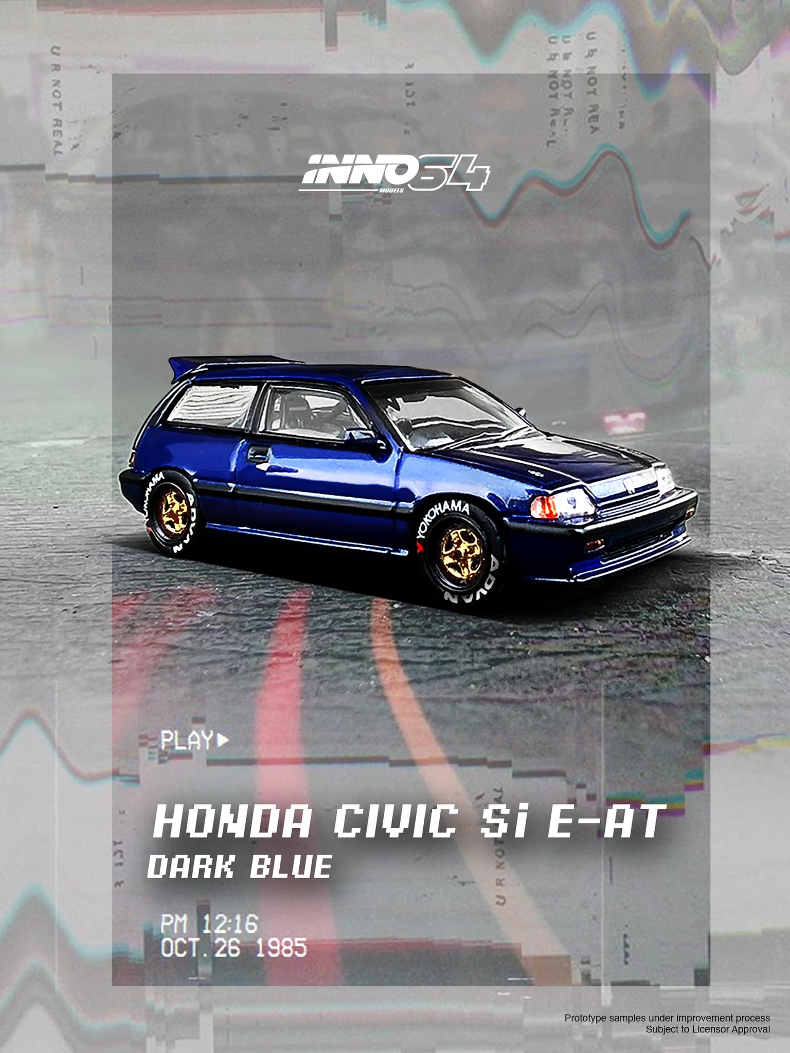 Inno64 1:64 Honda Civic Si E-AT Dark Blue IN64-EAT-DB – Horizon