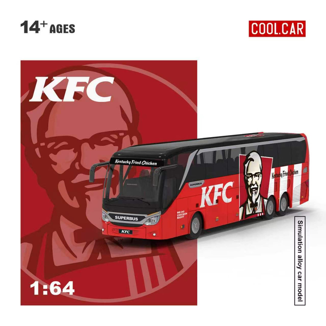 [Preorder] Cool Car 1:64 Crazy Thursday KFC Livery Bus CC800706