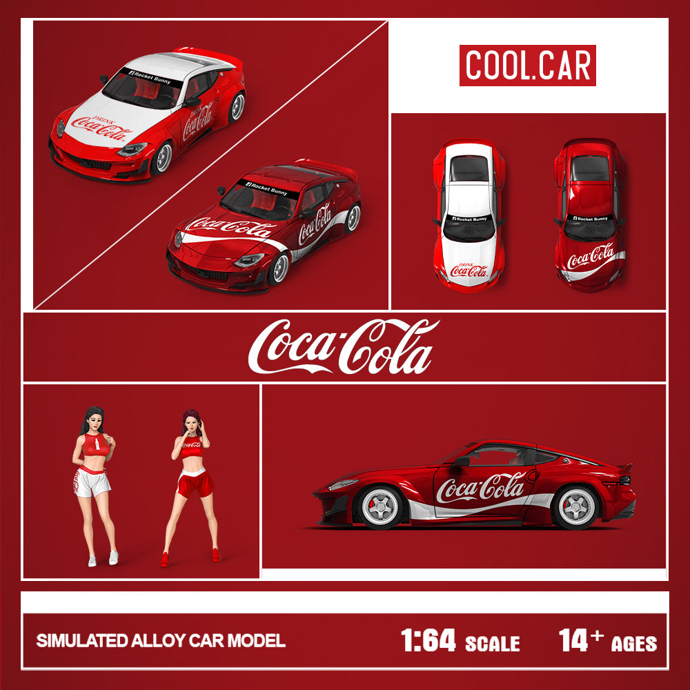 [Preorder] Cool Car 1:64 Nissan 400Z Coca Cola Livery (4 Versions)