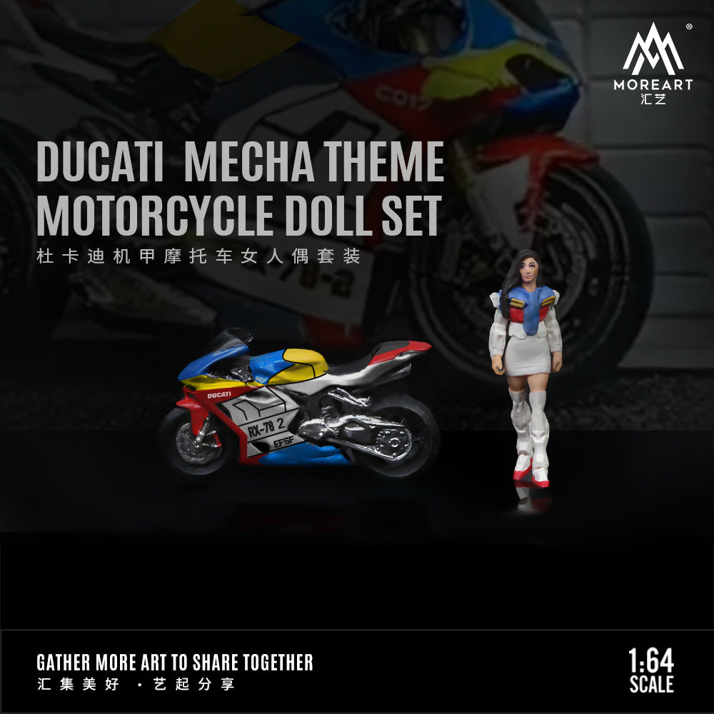 [Preorder] MoreArt 1:64 Ducati Mecha Theme MOTORCYCLE DOLL