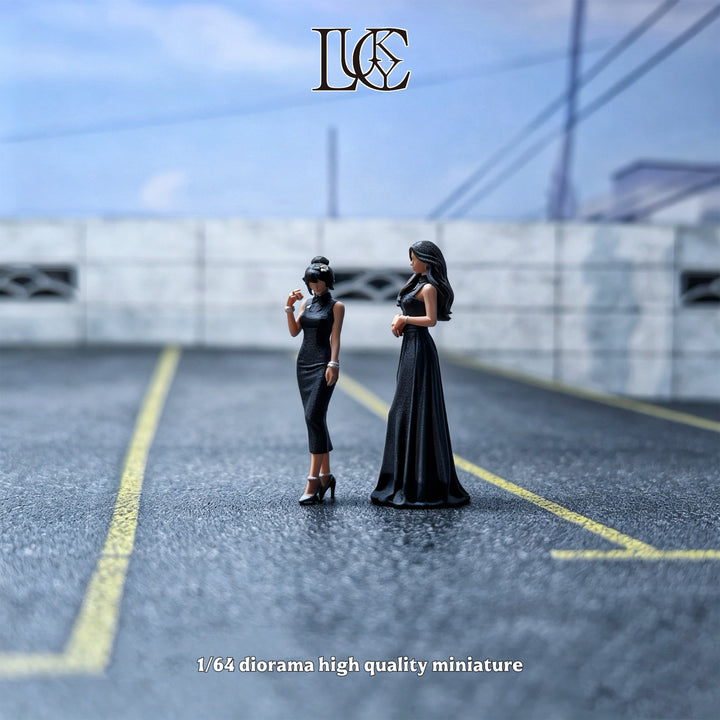 [Preorder] Lucky Studio 1:64 Black Evening Dress Duo LK2026062215