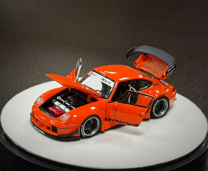 [Preorder] PGM 1:64 Porsche RWB 993 Thermal Orange PGM-640315 (2 Versions)