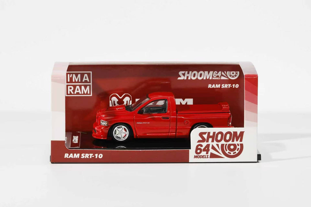 [Preorder] SHOOM64 1:64 Dodge 2003 RAM SRT-10 Red (LHD) SHOOM-103-002