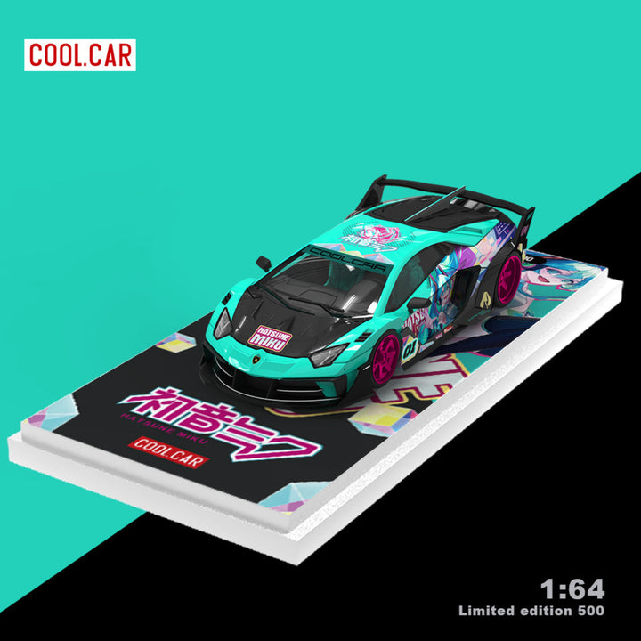 [Preorder] Cool Car 1:64 Lamborghini GTEVO Hatsune MiKu Livery (3 Versions)