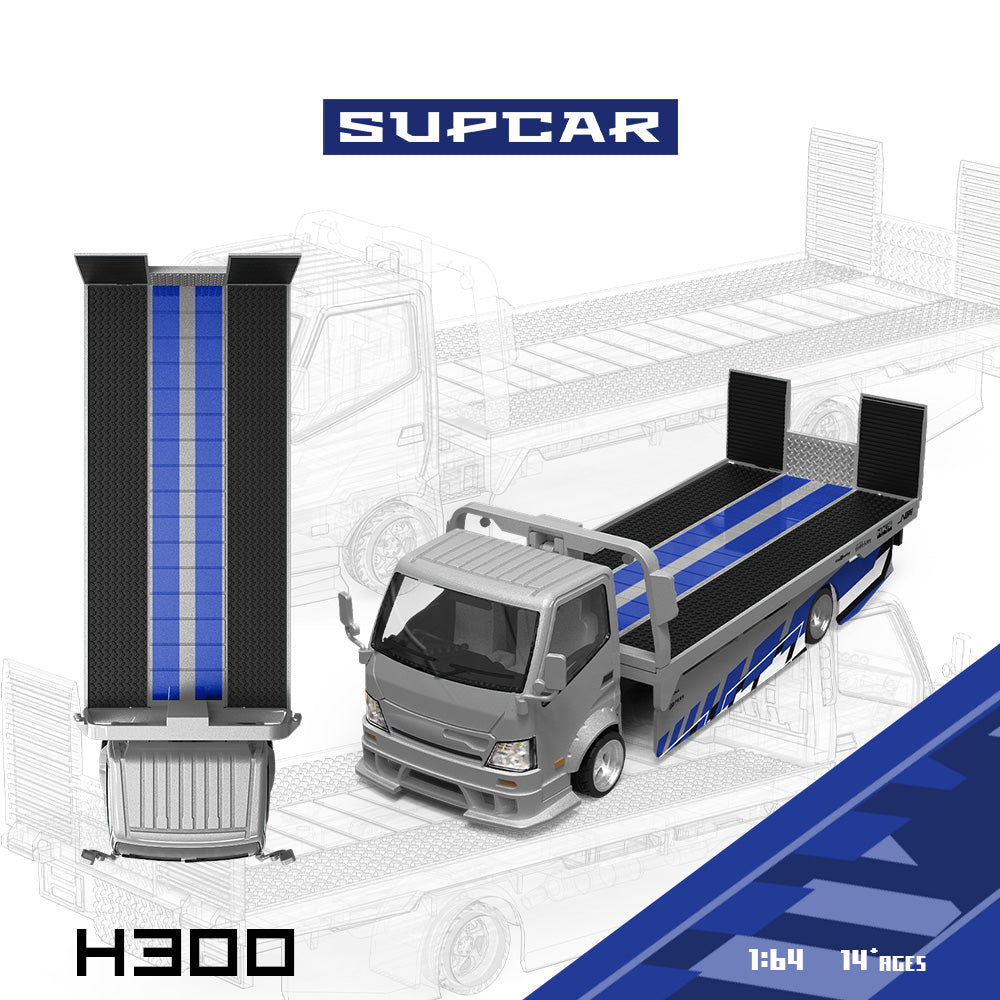 [Preorder] SUPCAR 1:64 H300 Blue&amp;Silver Livery SC647238