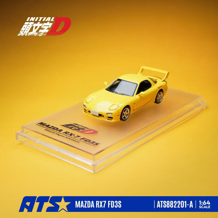 [Preorder] ATS Model 1:64 Mazda RX-7 FD3S Yellow Ver. I ATS882201-A