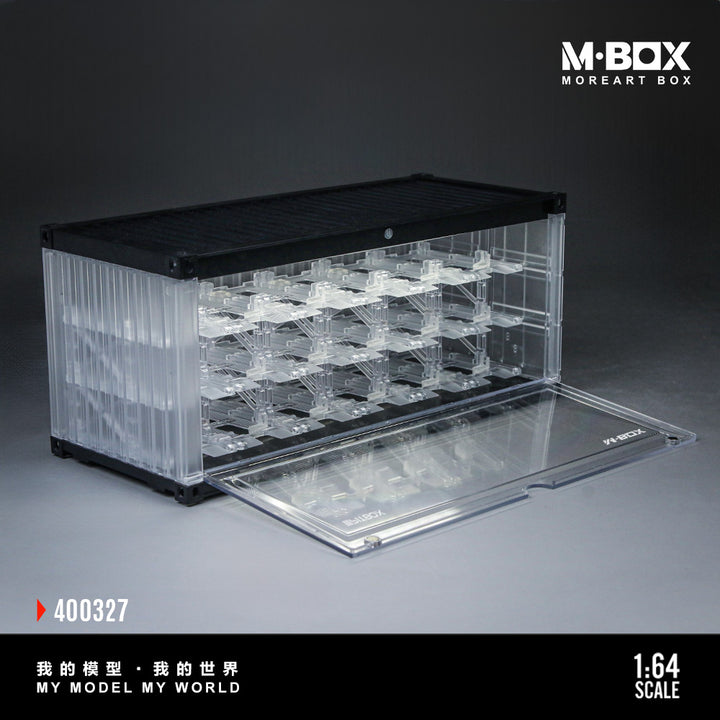 [Preorder] MBOX x PITBOX 1:64 TRANSPARENT THREE-DIMENSIONALPARKING RACK SCENE MB400327