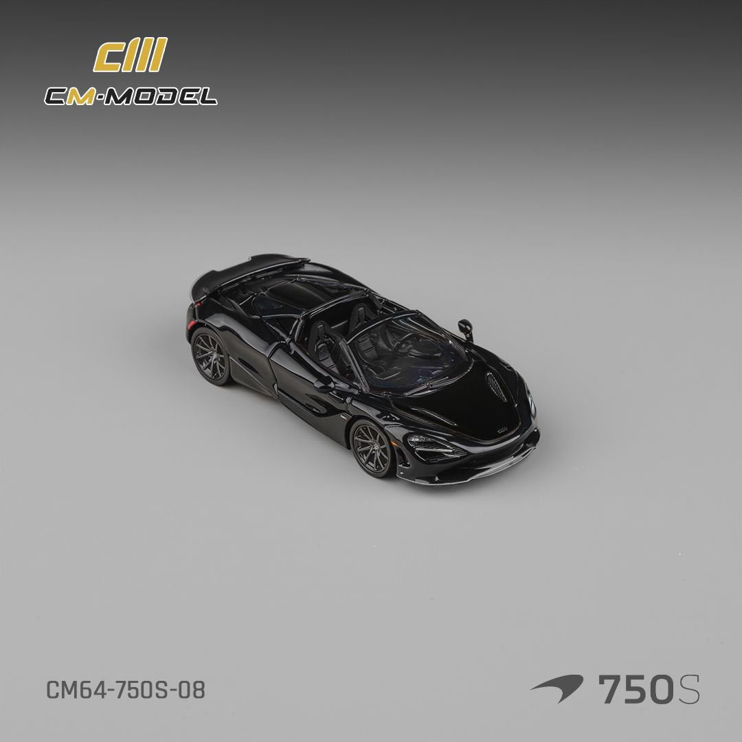 [Preorder] CM Model 1:64 Mclaren 750S Spider Onyx Black CM64-750S-08