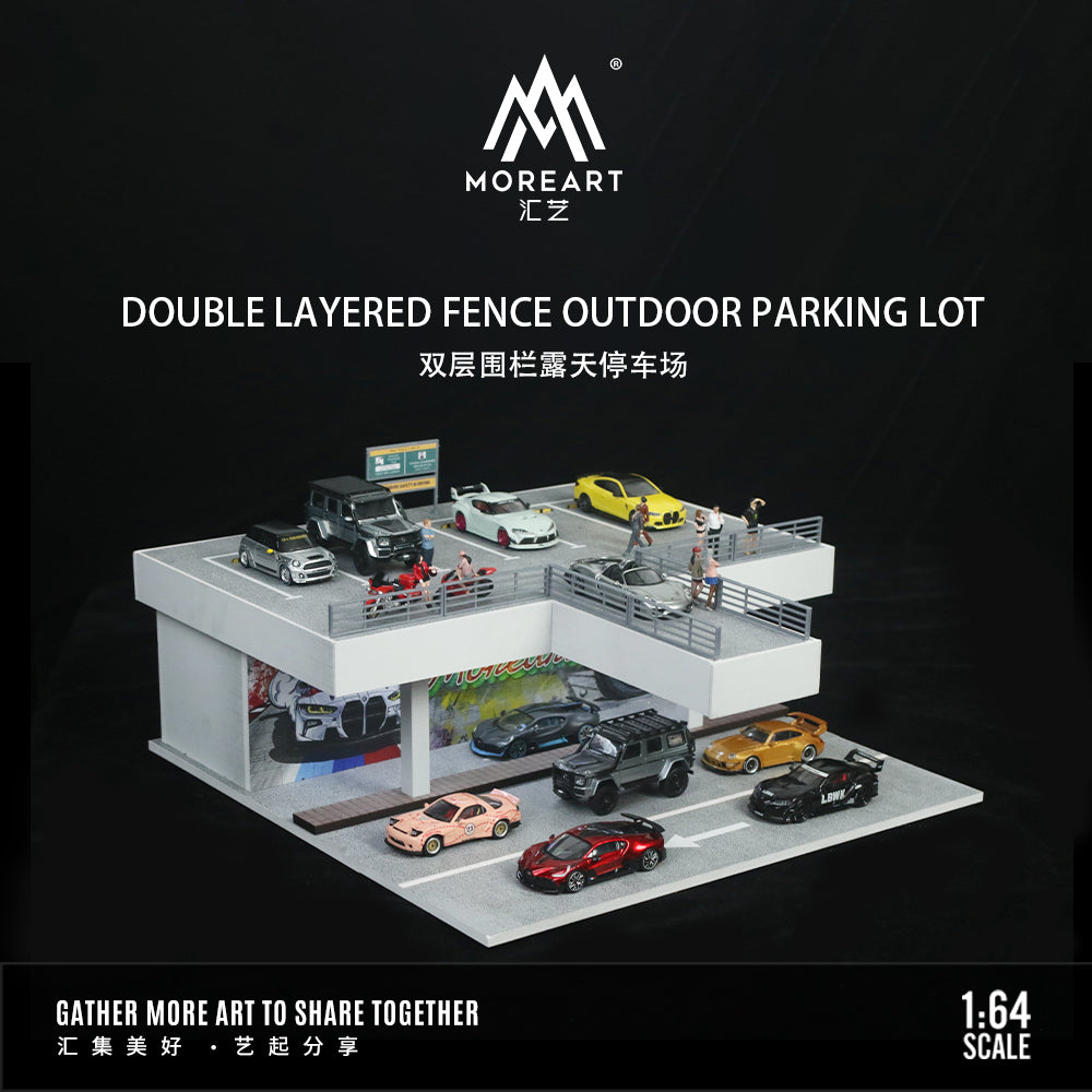 [Preorder] MoreArt 1:64 Double Layered Fence Outdoor Parking lot