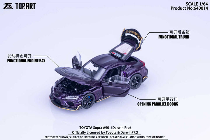 [Preorder] TOPART 1:64 Toyota Supra A90 Darwin Pro TAO640014